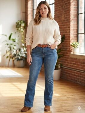 Denizen from Levi's Women's Medium-Dark Wash Bootcut Jeans Size 10/Medium